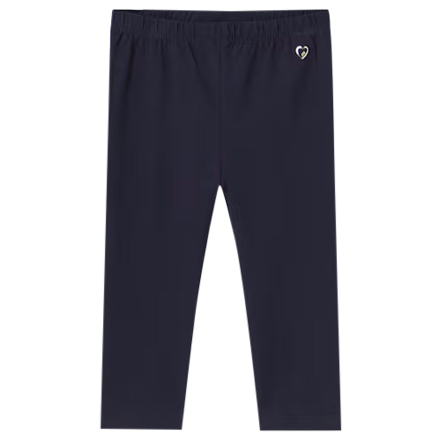 Younger Girls Navy Blue Logo Leggings, 3, hi-res