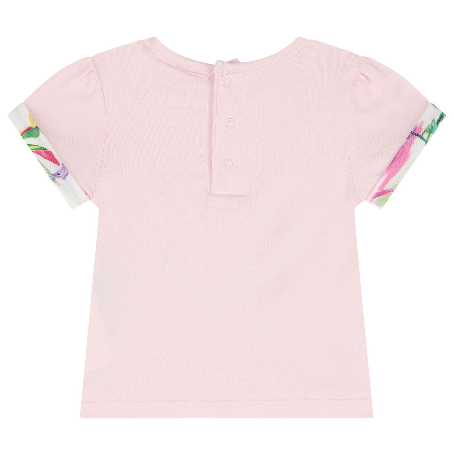 طقم شورت بنات بطبعة نباتية, 1, hi-res