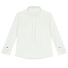قميص أولاد بالشعار باللون الأبيض, 1, hi-res
