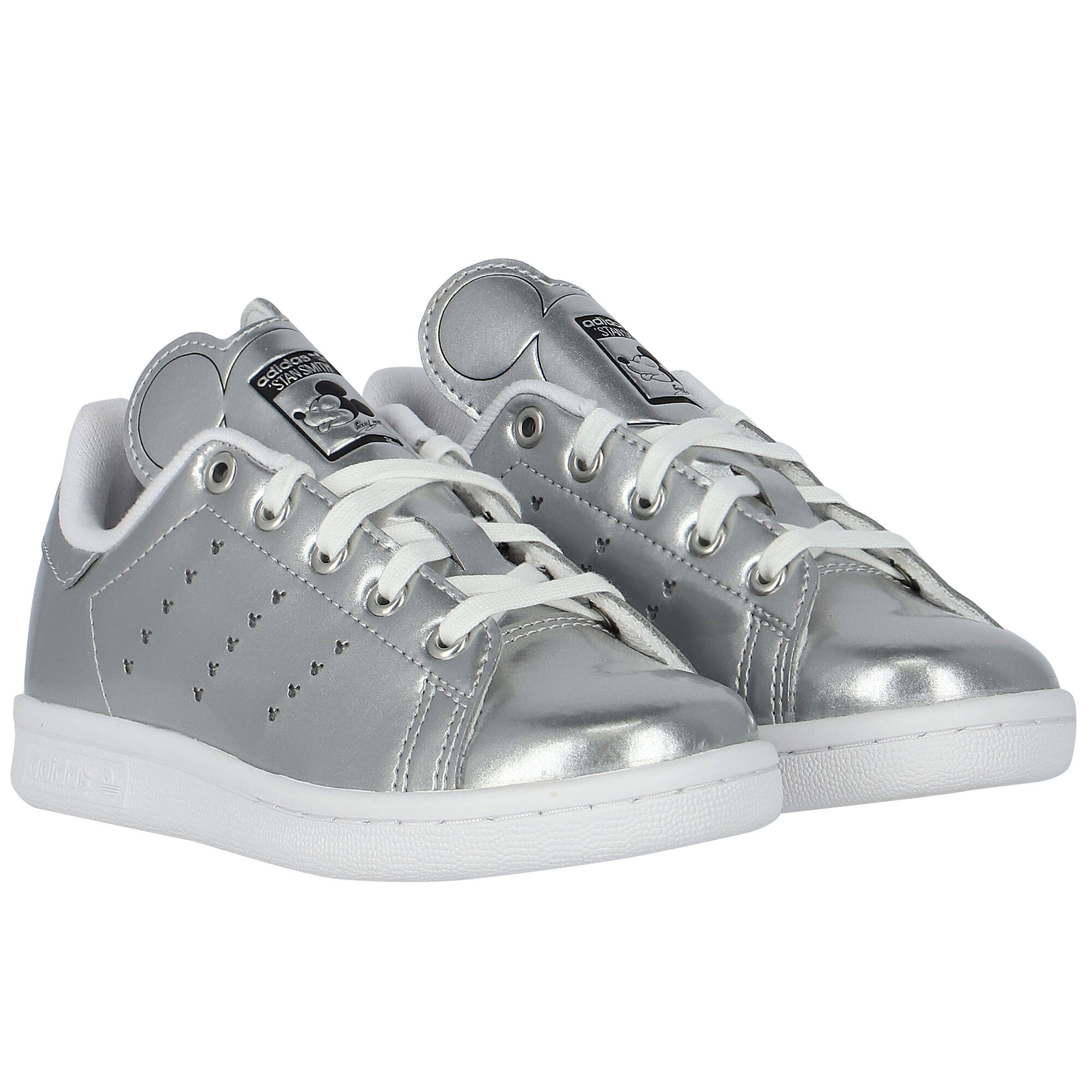 Originals white & silver stan smith sneakers 2025