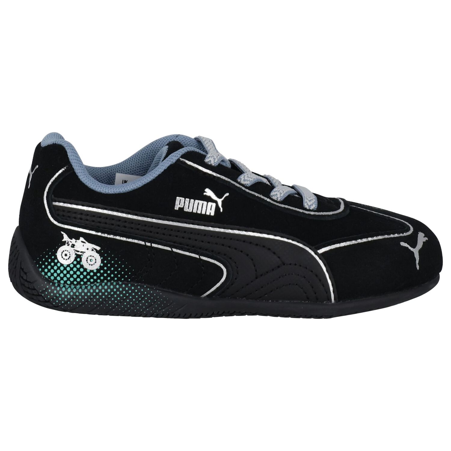 Younger Boys Black Speedcat Hot Wheels 2 Trainers, 1, hi-res