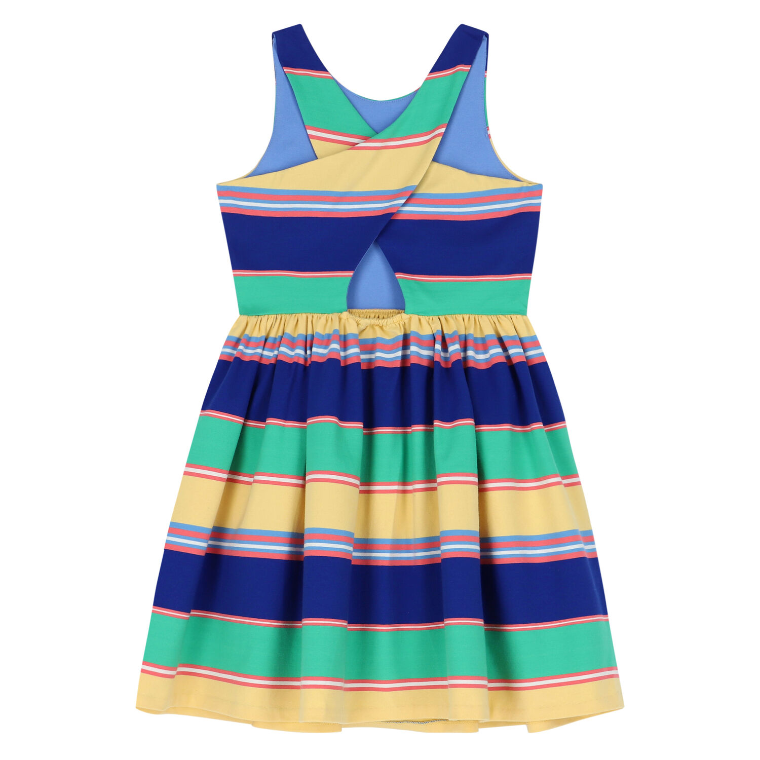 Older Girls Multi-Colored Striped Dress, 1, hi-res image number null