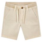 Boys Beige Shorts, 1, hi-res