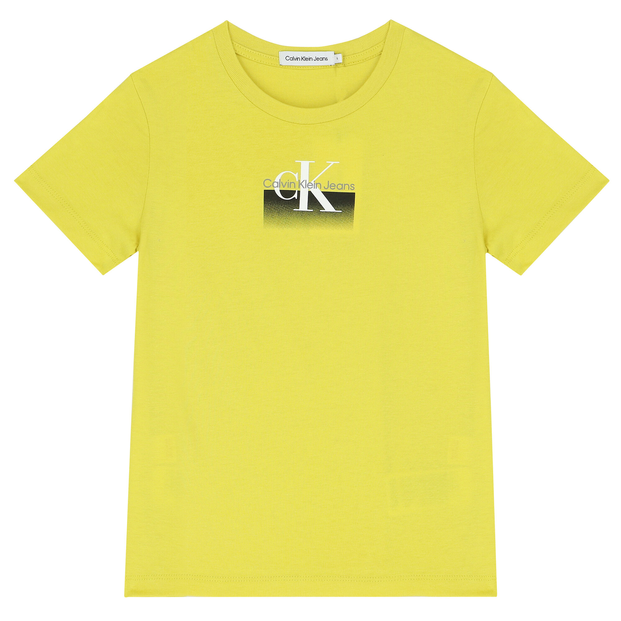 Calvin Klein Boys Yellow Logo T Shirt Junior Couture UAE