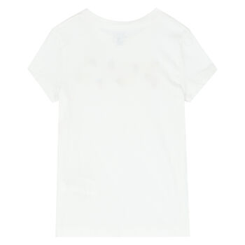 Girls White Logo T-Shirt
