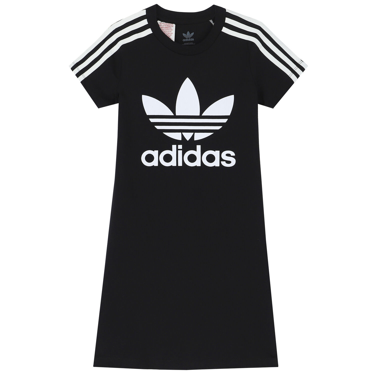 فستان بالشعار باللون الأسود, 1, hi-res image number null