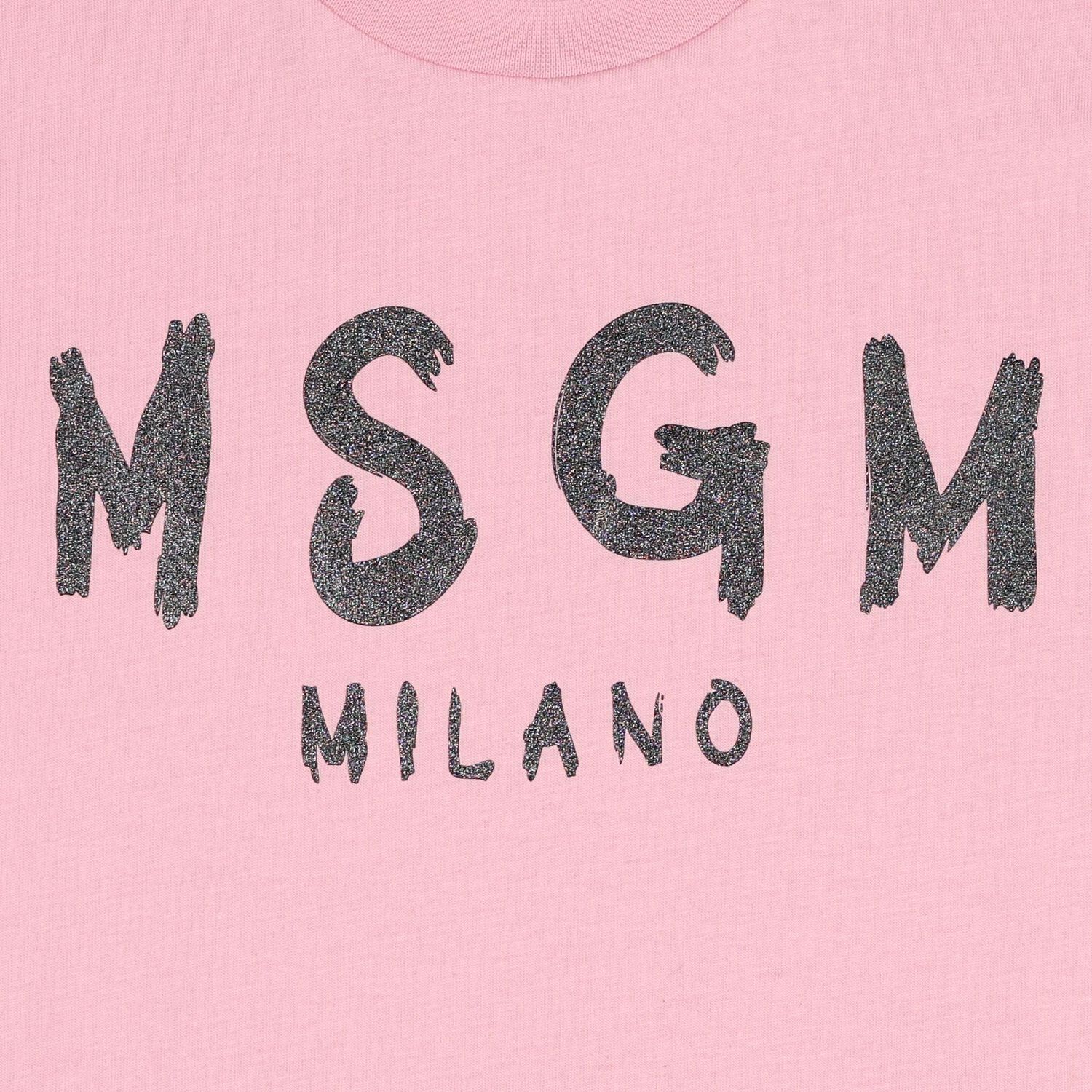 Girls Pink Logo T-Shirt, 2, hi-res