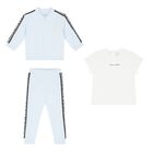 Younger Boys Blue Logo Tracksuit Set, 1, hi-res