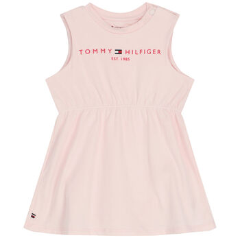 Baby Girls Pink Logo Dress