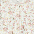 Baby Girls Ivory Floral Babygrow, 1, hi-res