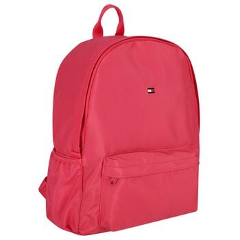 Girls Pink Logo Backpack