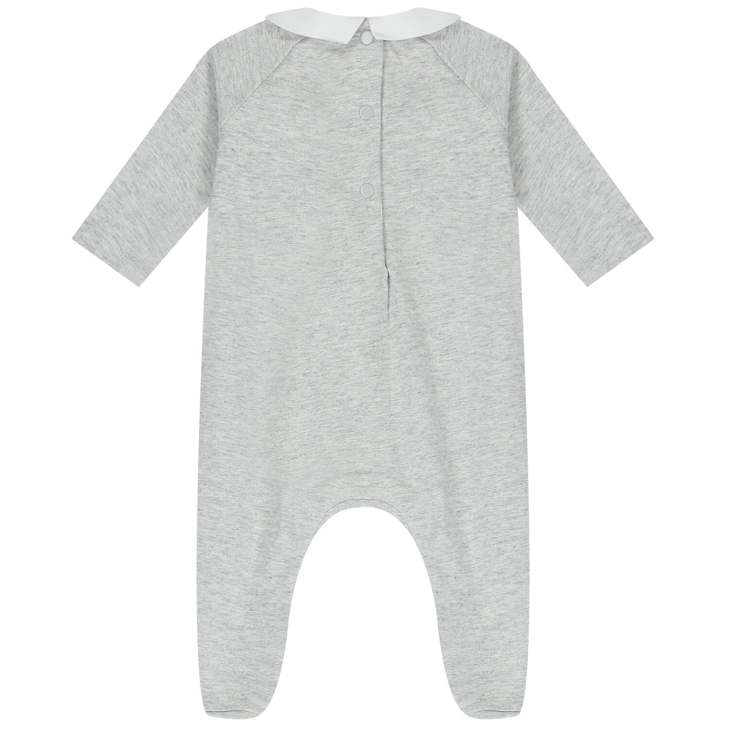 Baby Boys Grey Rabbit & Logo Babygrow, 1, hi-res image number null