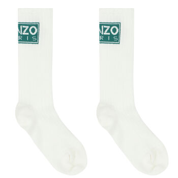 Ivory Logo Socks