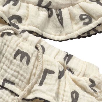 Baby Girls Ivory & Beige Bear Skirt Set