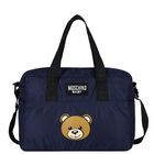 Navy Blue Teddy Bear Logo Baby Changing Bag, 1, hi-res