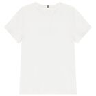 Girls White Logo T-Shirt, 1, hi-res