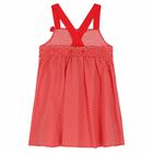 Girls Red & White Checkered Dress, 1, hi-res