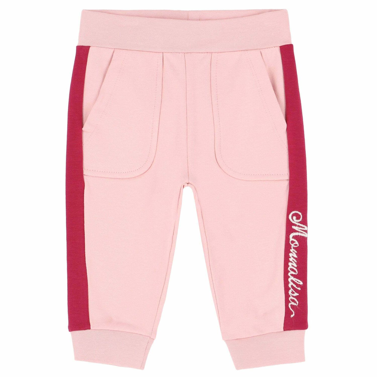 Younger Girls Pink Joggers, 1, hi-res