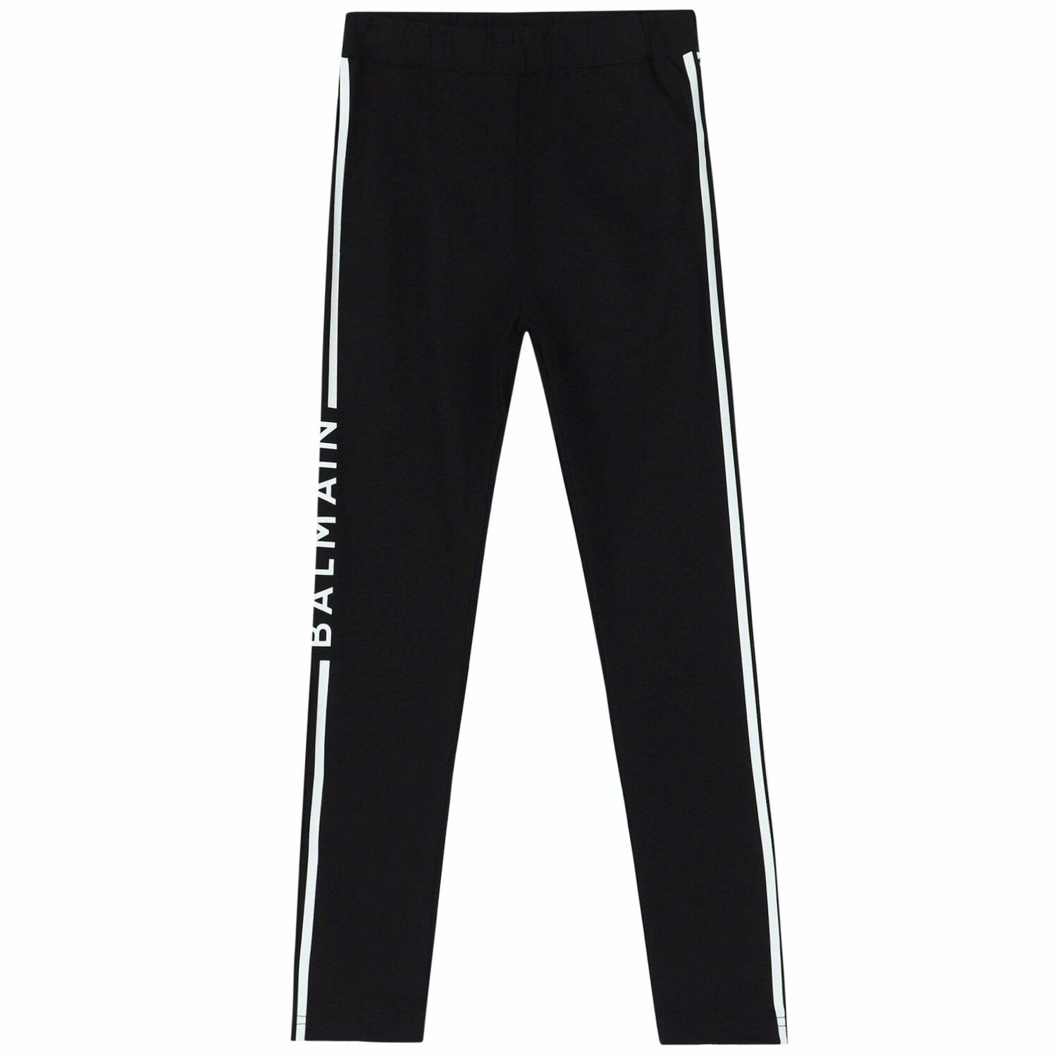 Girls Black Logo Leggings, 1, hi-res image number null