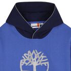 Boys Blue Logo Hooded Top, 1, hi-res