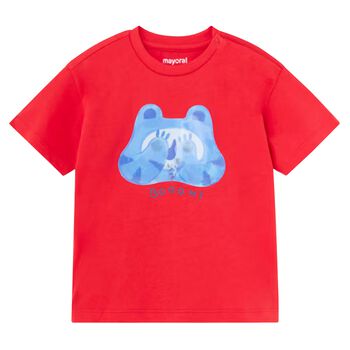 Younger Boys Red Monster T-Shirt