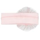 Baby Girls White & Pink Flower Headband, 1, hi-res