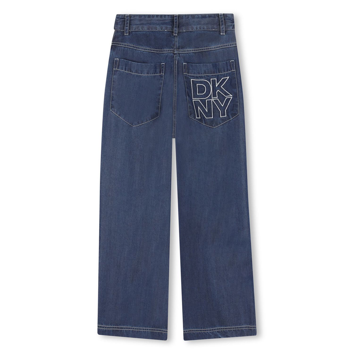 Girls Blue Logo Trousers, 1, hi-res