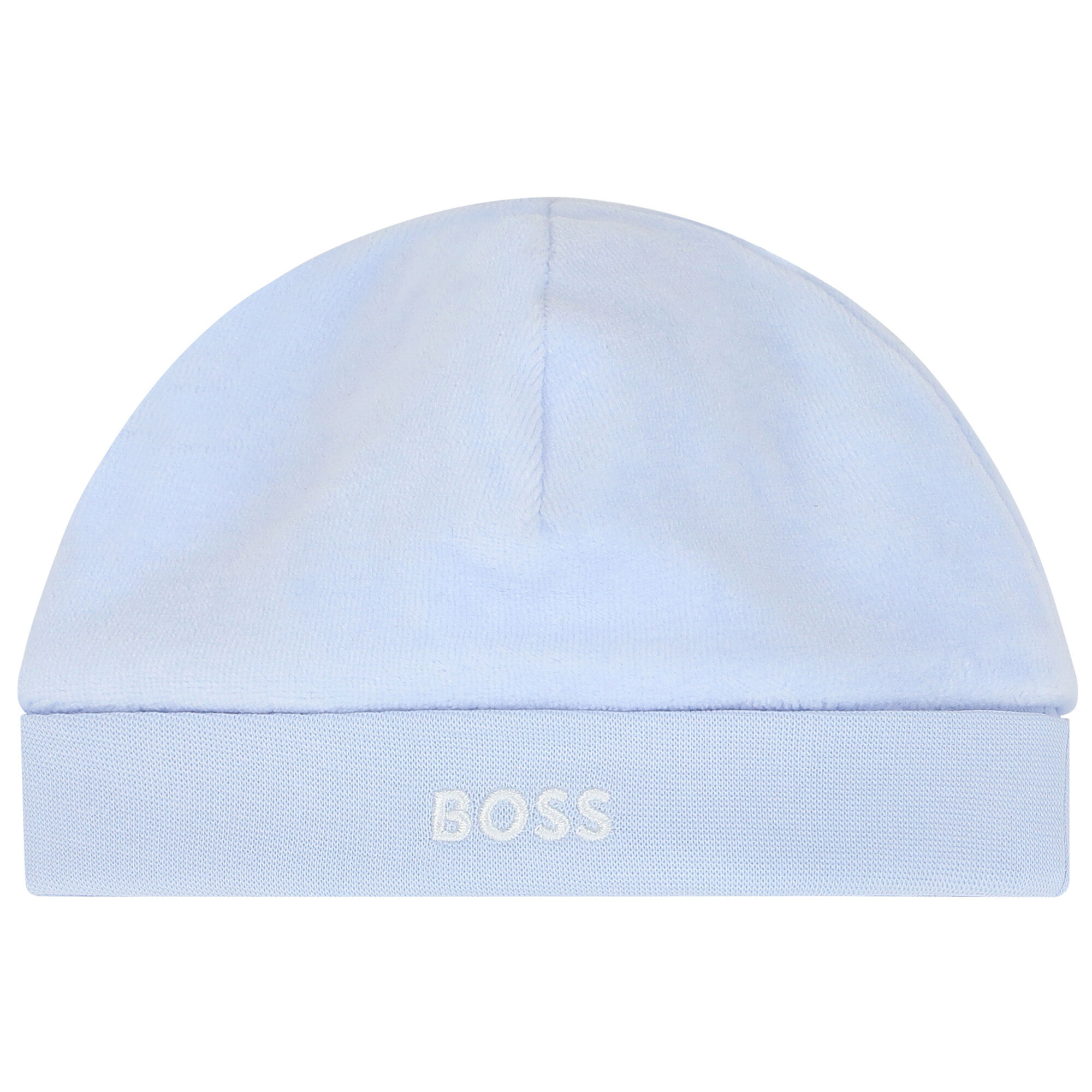 Blue baby hat top