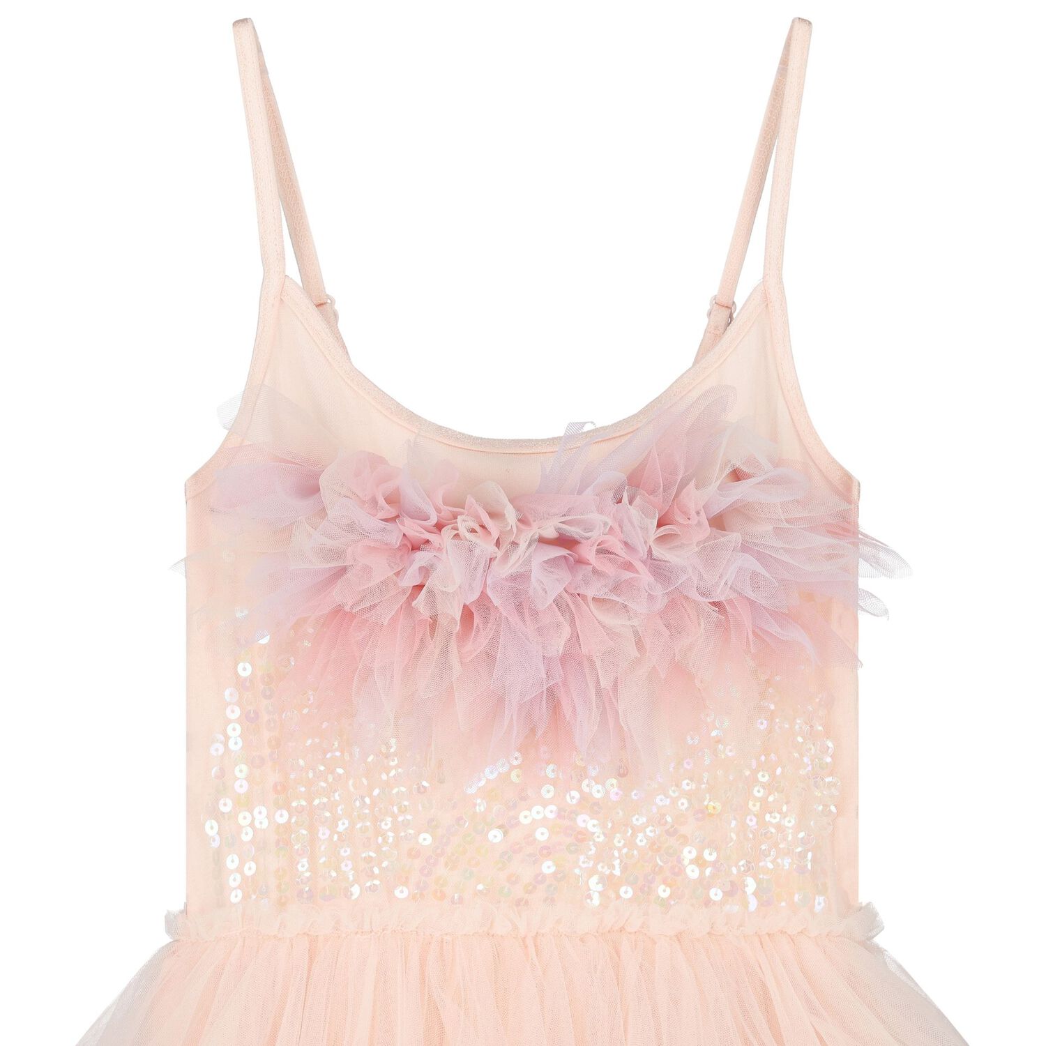 Girls Pink Sequin Tulle Dress, 1, hi-res image number null