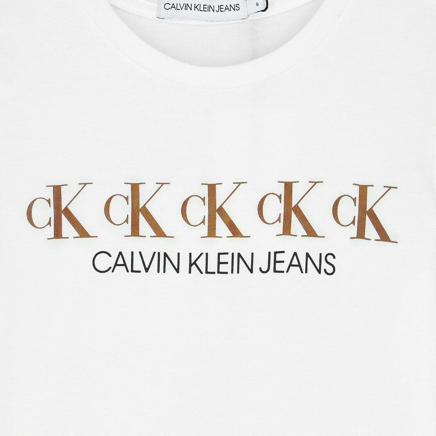 فستان بالشعار باللون الابيض والذهبى , 3, hi-res