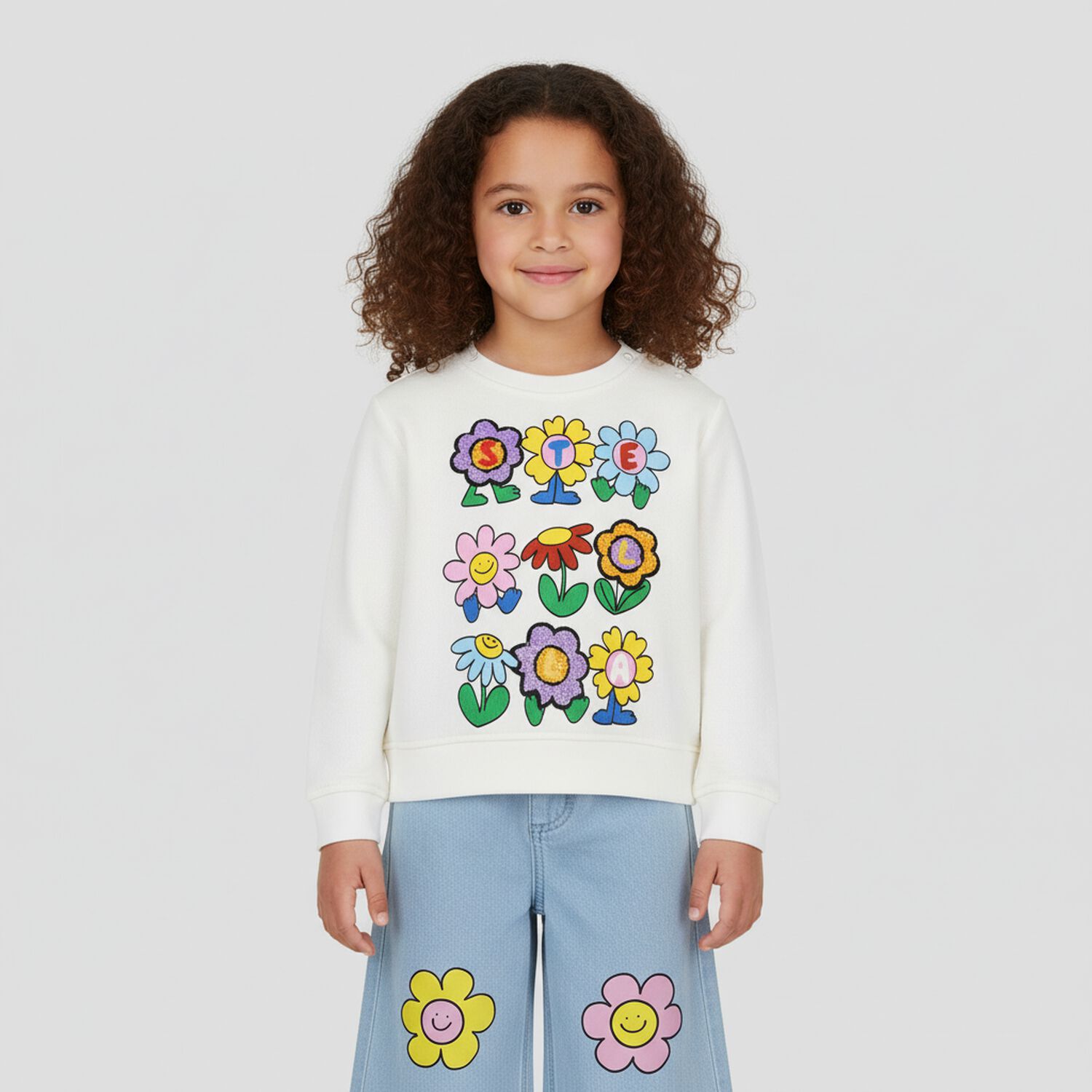 بنطلون جينز بنات باللون الازرق , 1, hi-res