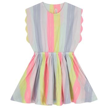 Girls Multi-Coloured Stripes Dress