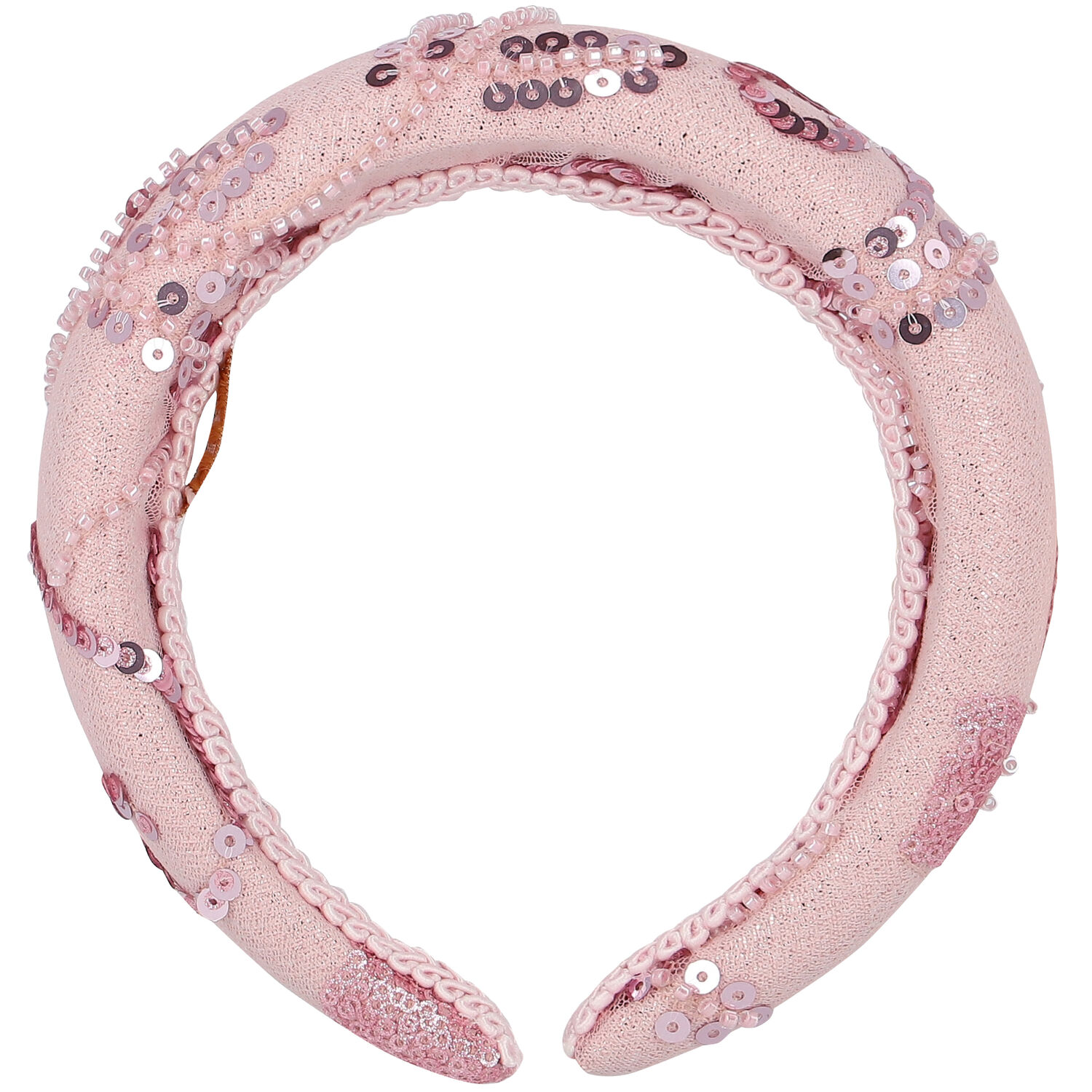 طوق شعر بنات مزين باللون الوردي, 1, hi-res image number null
