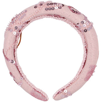 Girls Pink Sequins & Beads Hairband