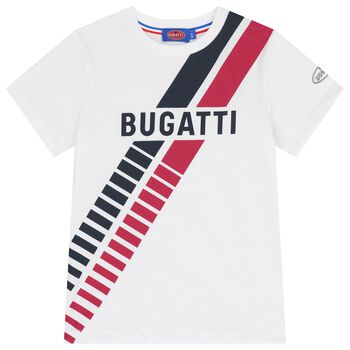 تيشيرت اولاد بالشعار باللون الأبيض