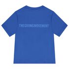 تيشيرت  بالشعار باللون الأزرق للأولاد والبنات, 3, hi-res