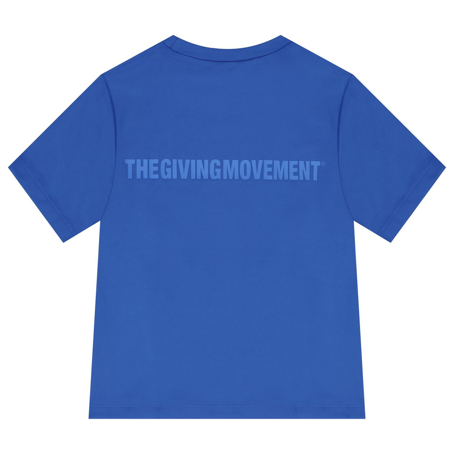 تيشيرت  بالشعار باللون الأزرق للأولاد والبنات, 3, hi-res image number null