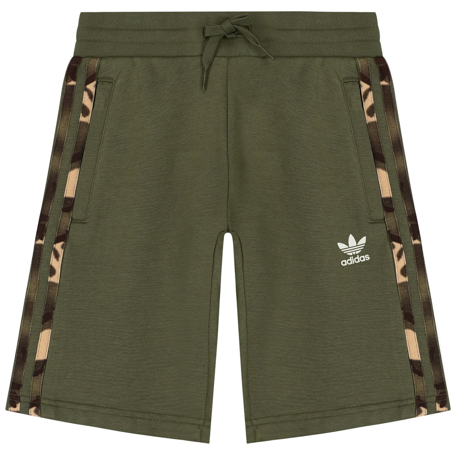 شورت بالشعار باللون الكاكي, 1, hi-res