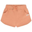 Girls Mini Me Orange Logo Shorts, 2, hi-res
