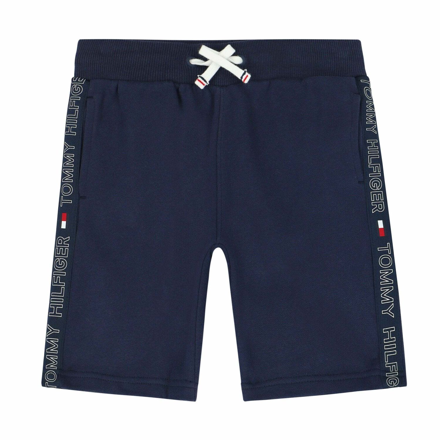 Boys Navy Logo Shorts , 1, hi-res