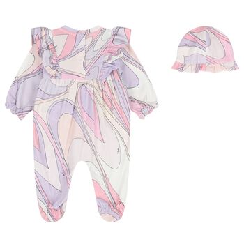 Baby Girls Pink Babygrow Gift Set