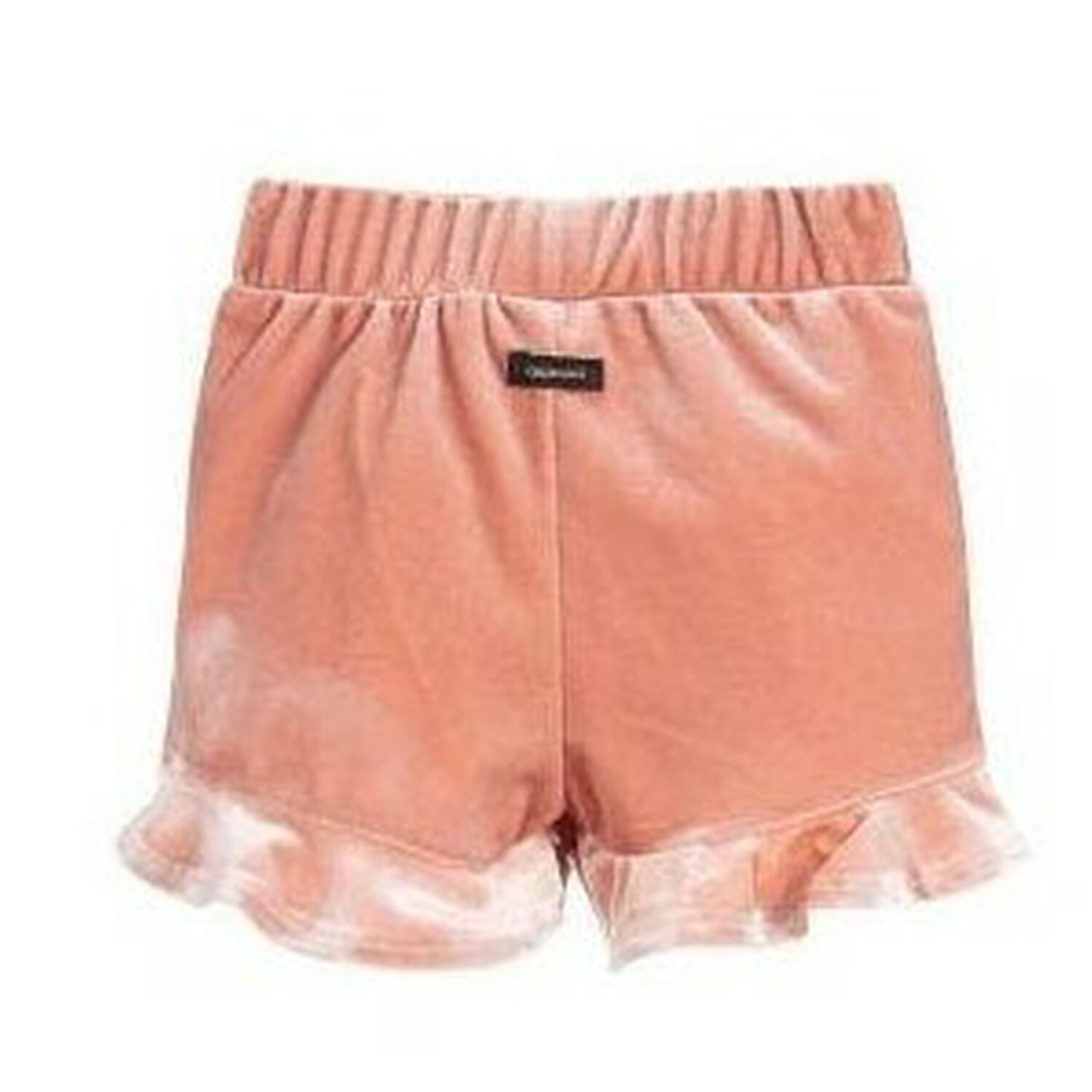 Girls Pink Velour Shorts, 1, hi-res image number null