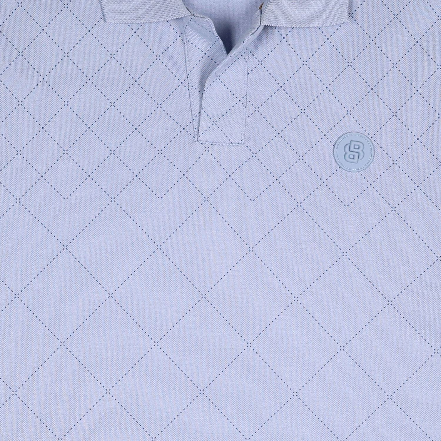 Boys Blue Logo Polo Shirt, 1, hi-res