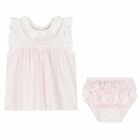 Baby Girls Pink & White Dress Set, 1, hi-res