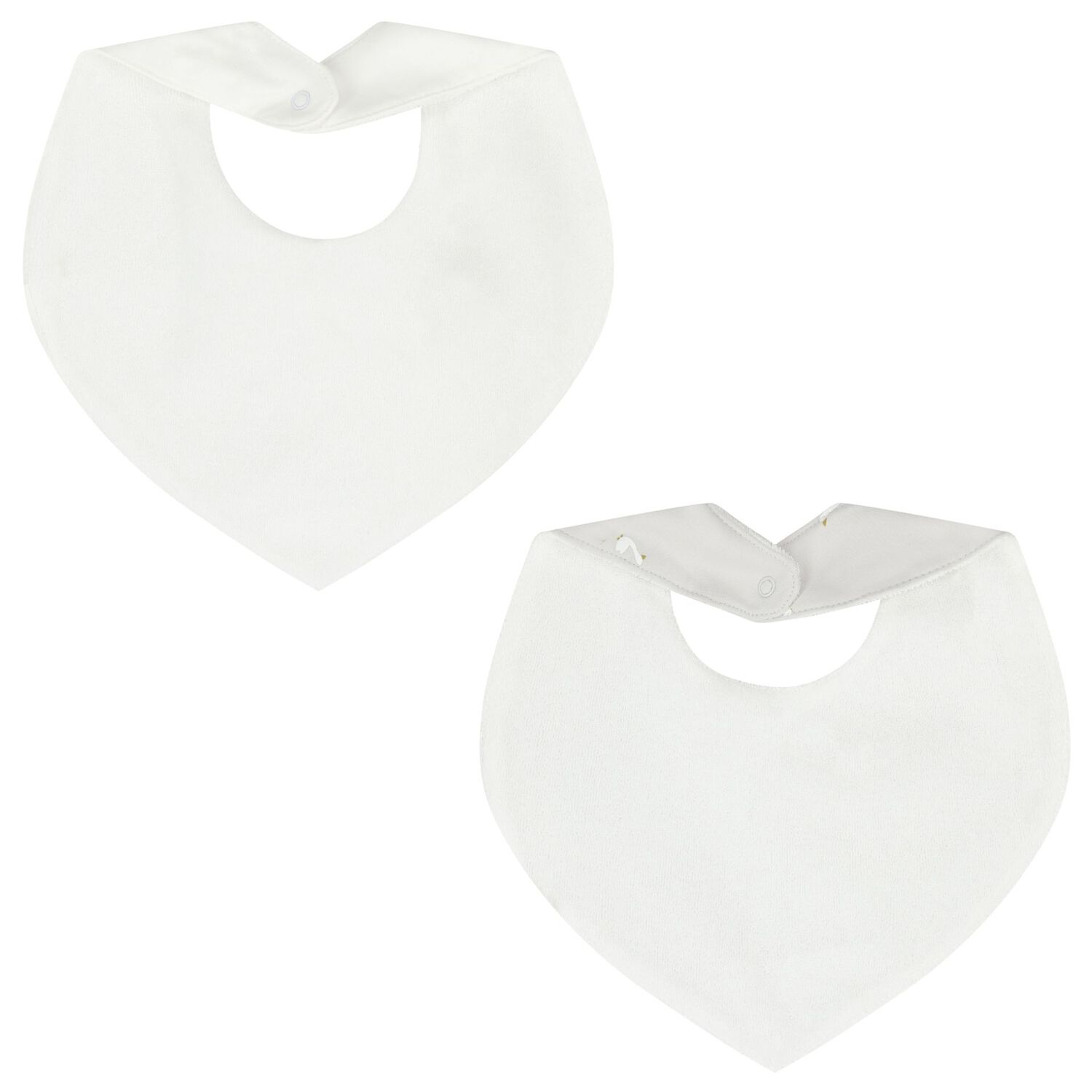 White & Grey Baby Bibs ( 2-Pack ), 2, hi-res
