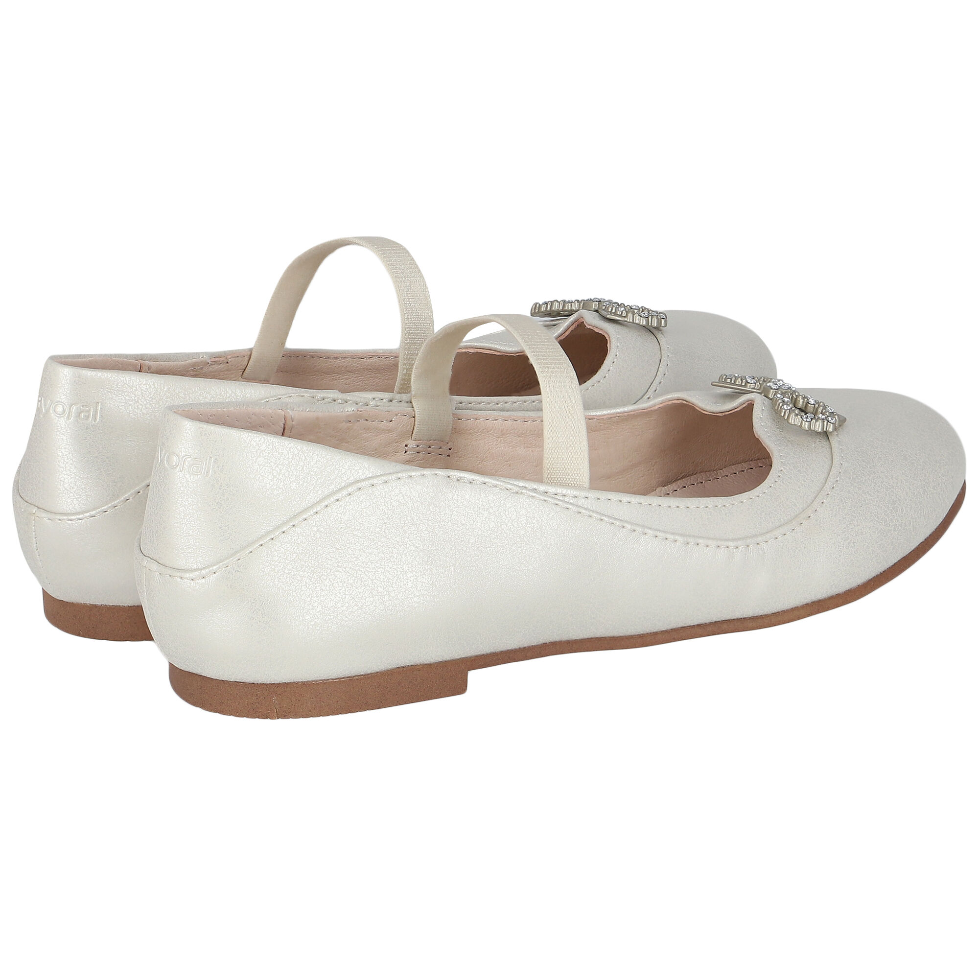 Girls discount ivory pumps