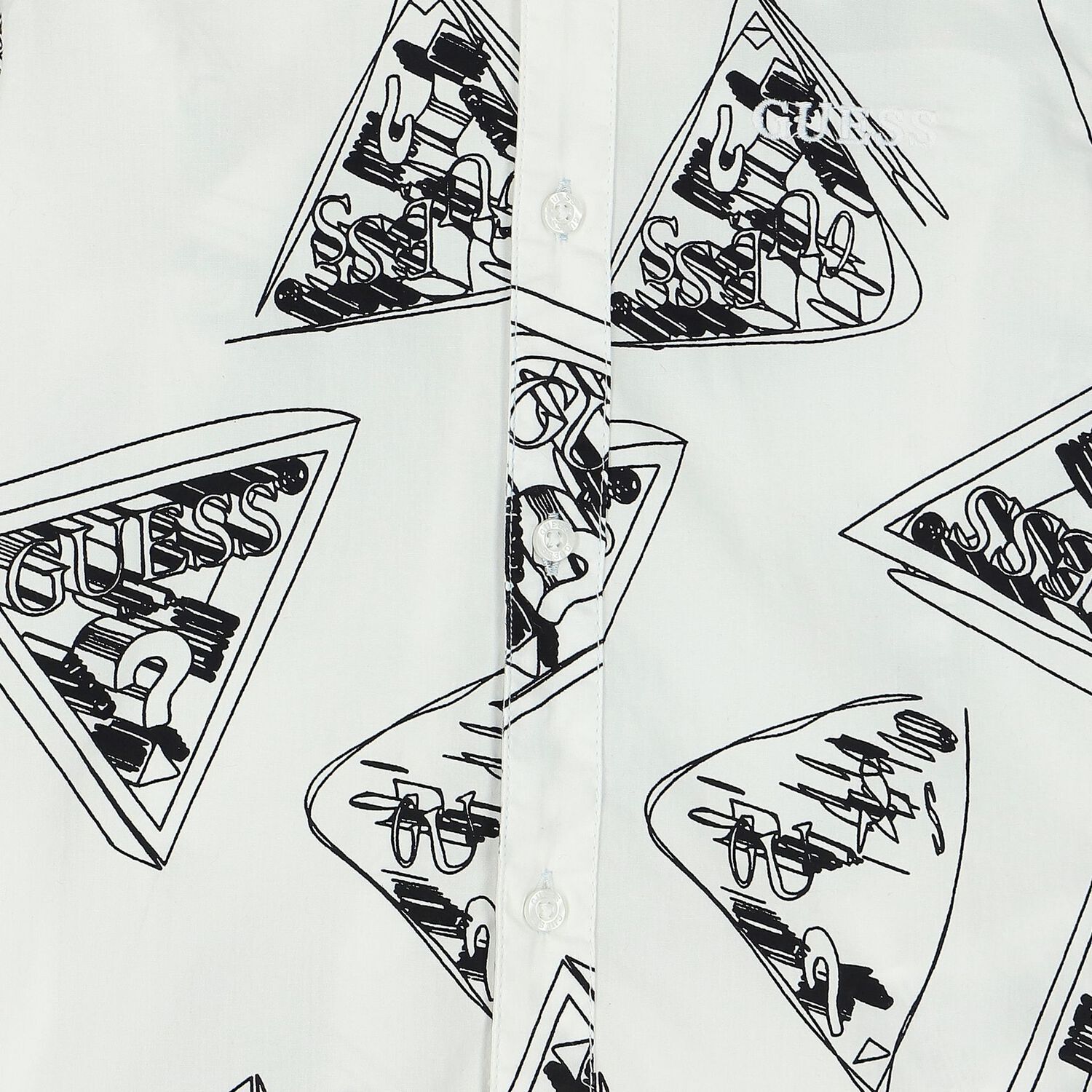 قميص أولاد بالشعار باللون الأبيض, 1, hi-res image number null