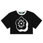 Girls Black Boke Flower Logo T-Shirt, 2, hi-res