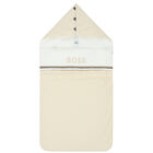 Beige & White Logo Baby Nest, 1, hi-res