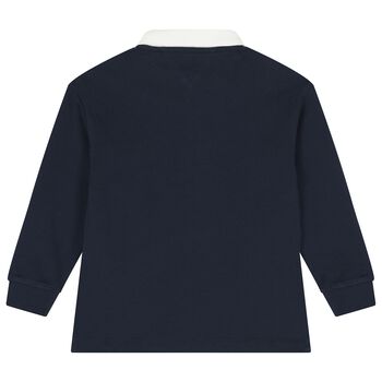 قميص اولاد بولو بالشعار باللون الكحلى 